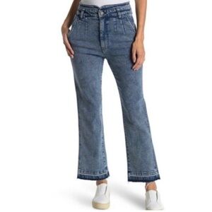 Faherty Rikki Cropped Jeans with Frayed Hem